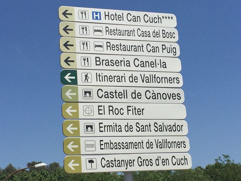 indicadores ruta Castanyer de'n Cuch